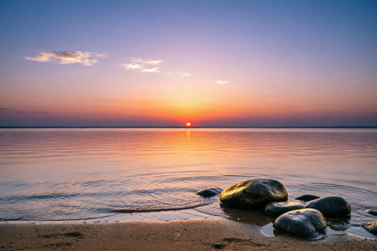 Why does the sky change color at sunset?