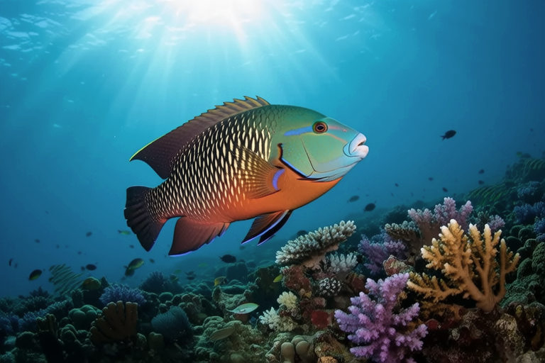 Discover the Vibrant Underwater Life of Parrot Fish Through Stunning Photos